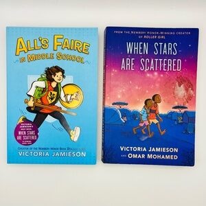 All's Faire in Middle School & When Stars are Scattered Lot of 2 Graphic Novels